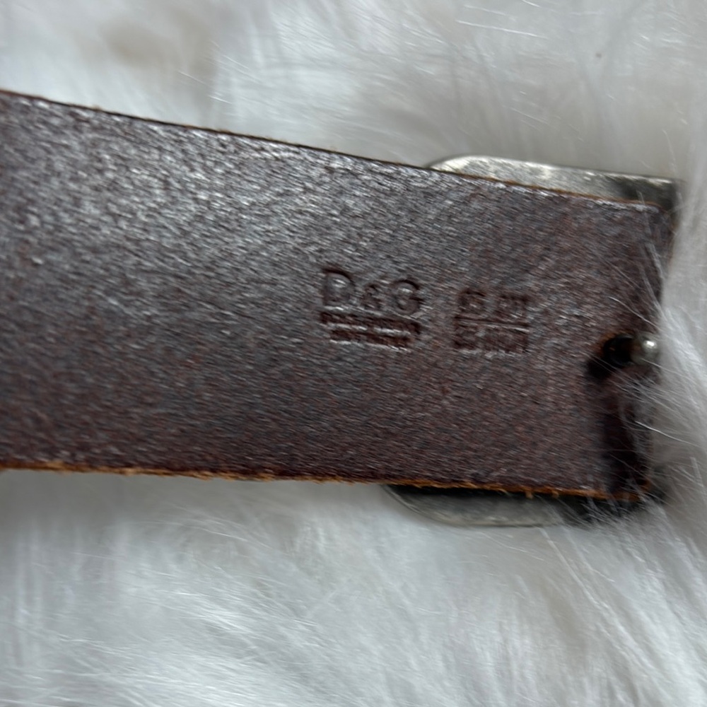 D&G Brown Leather Belt - Picture 2 of 7